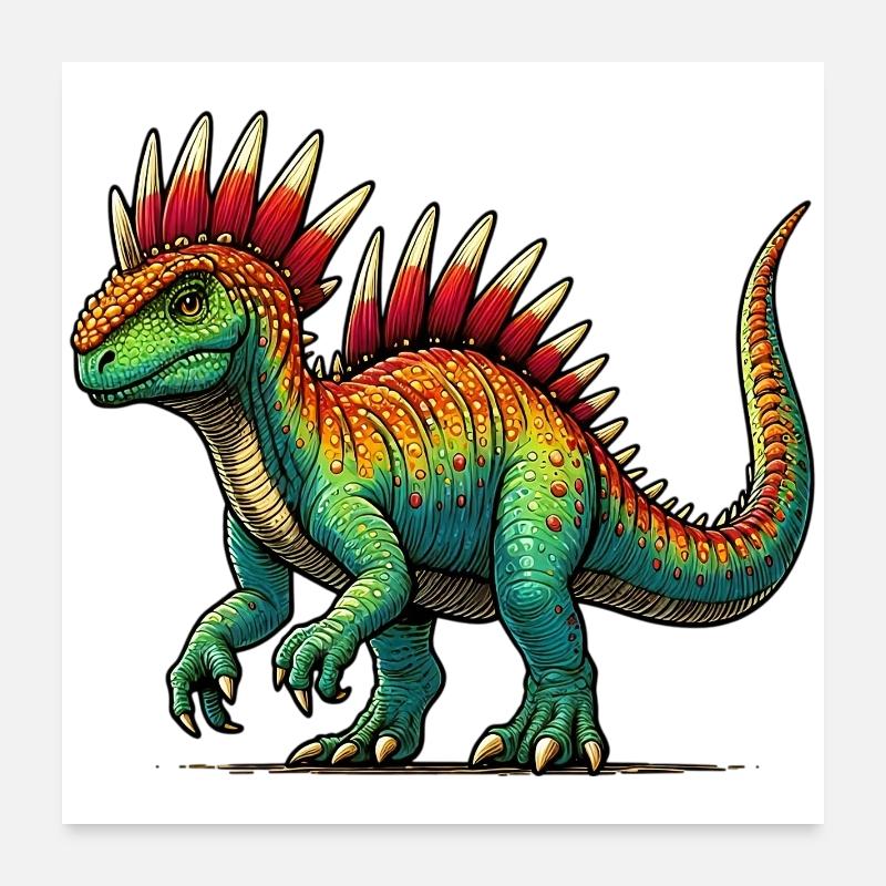 Dinosaure Poster 60 x 60 cm