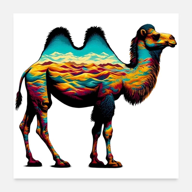 Camel Poster 24" x 24" (60x60 cm)