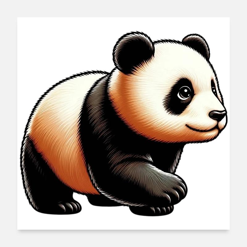 Panda Poster 60x60 cm