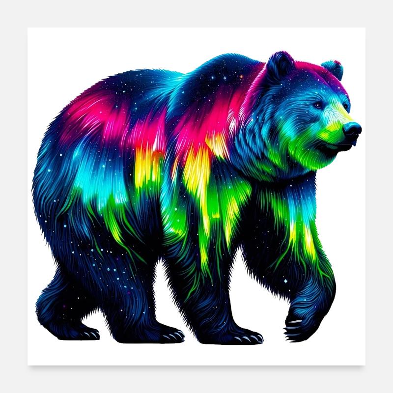Bear Poster 24" x 24" (60x60 cm)