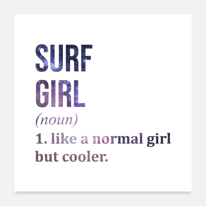 surf Poster 60 x 60 cm