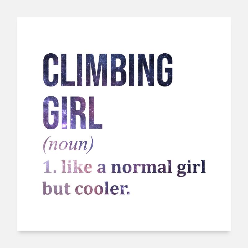 escalade Poster 60 x 60 cm