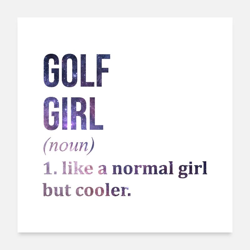 Golf Poster 60 x 60 cm