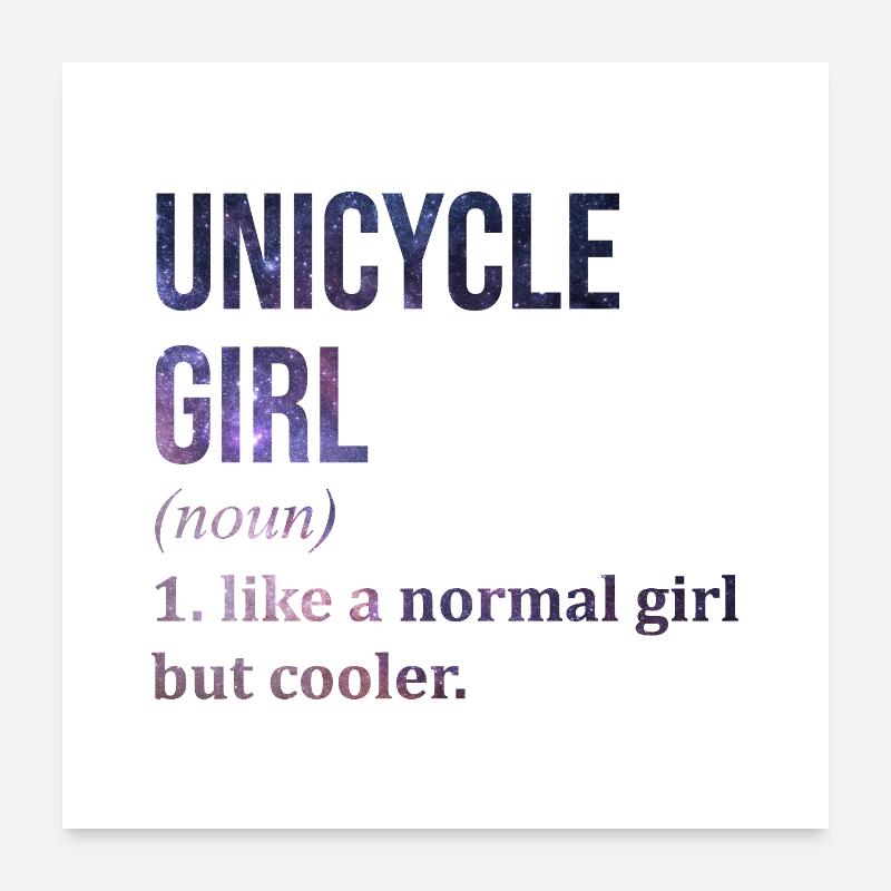 monocycle Poster 60 x 60 cm