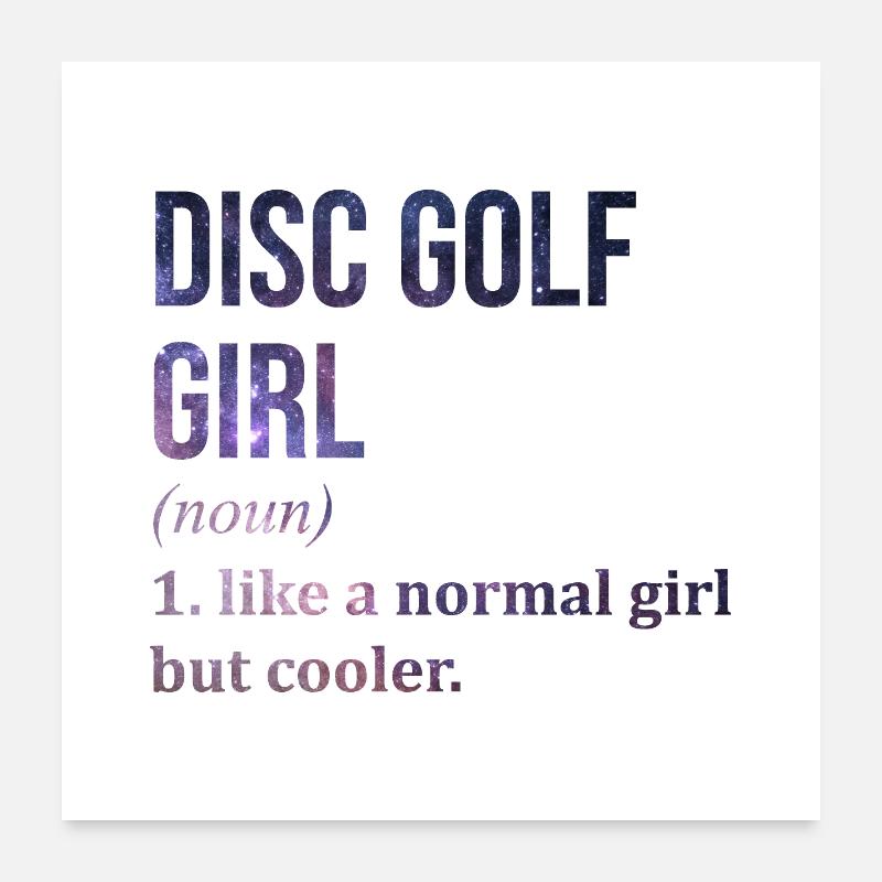 Discgolf Poster 60x60 cm