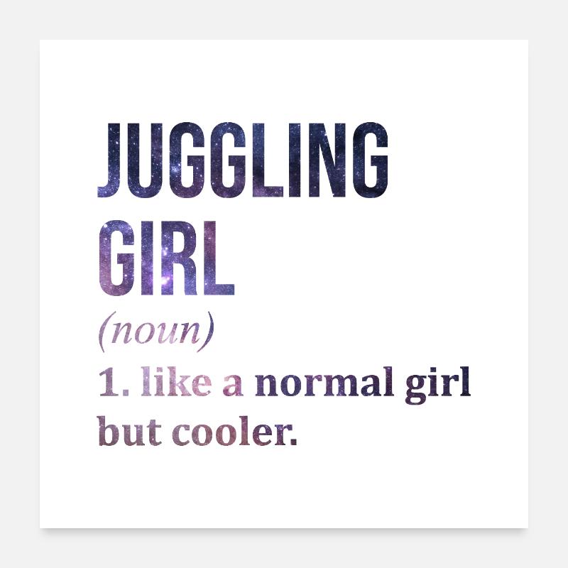 Jonglage Poster 60x60 cm