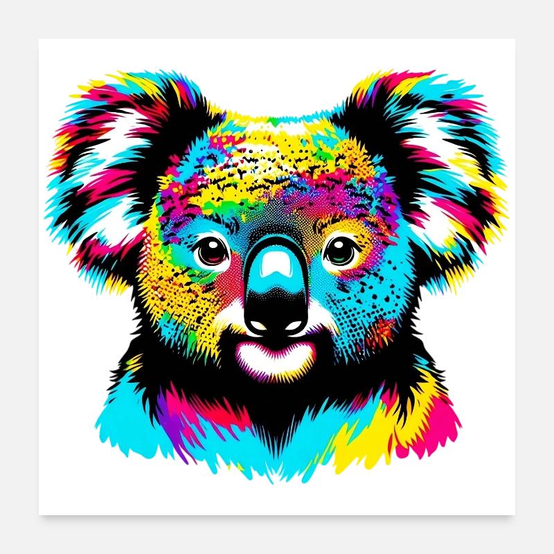 Koala Poster 60 x 60 cm