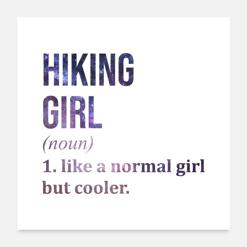Hiker Poster 24" x 24" (60x60 cm)