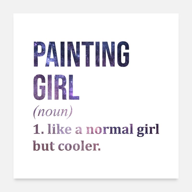 Maler Poster 60x60 cm