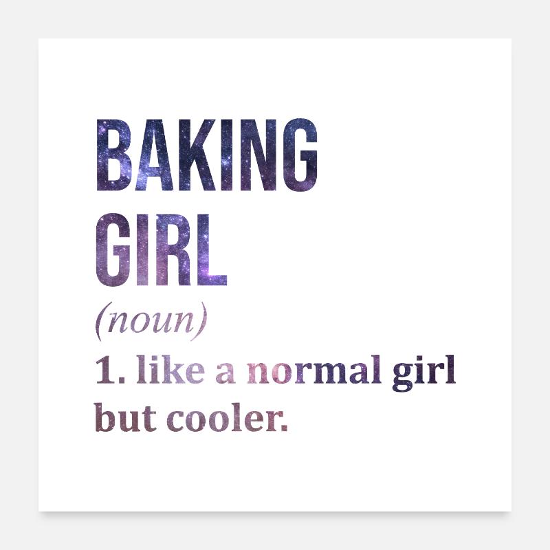 Backen Poster 60x60 cm