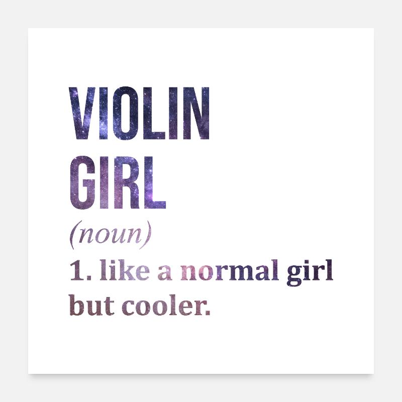 violon Poster 60 x 60 cm