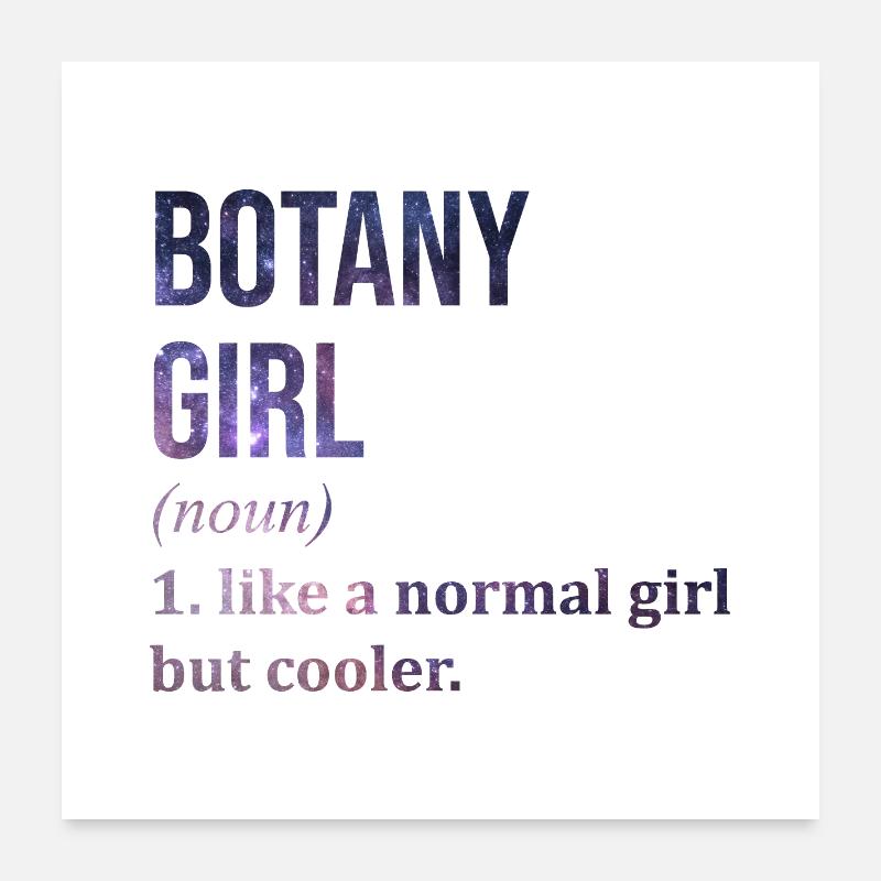 Botany Botany Botany Poster 24" x 24" (60x60 cm)