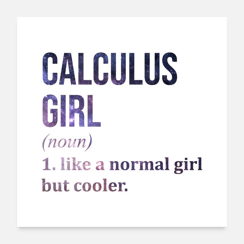 Calculus Poster 24" x 24" (60x60 cm)