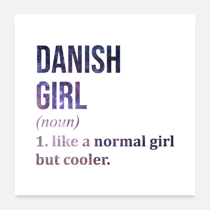 Danemark Poster 60 x 60 cm