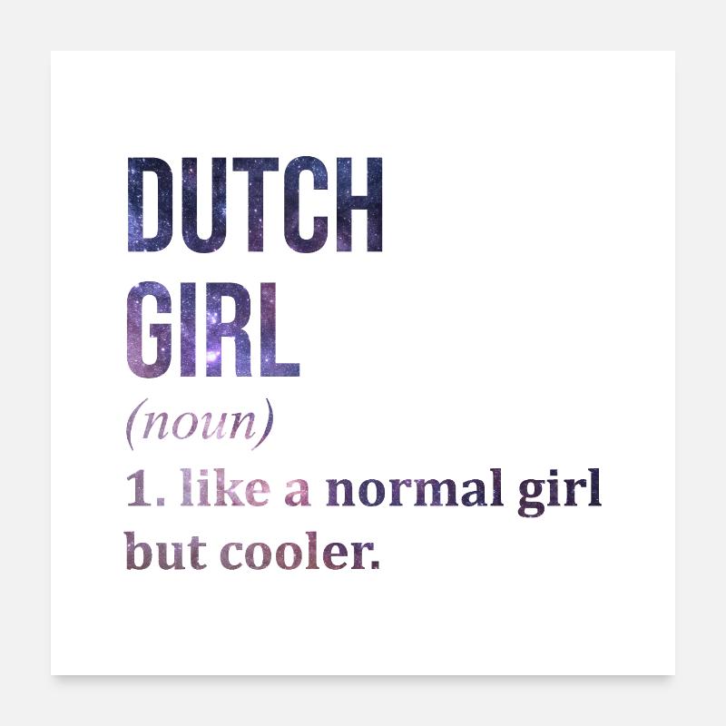 Holländisch Poster 60x60 cm