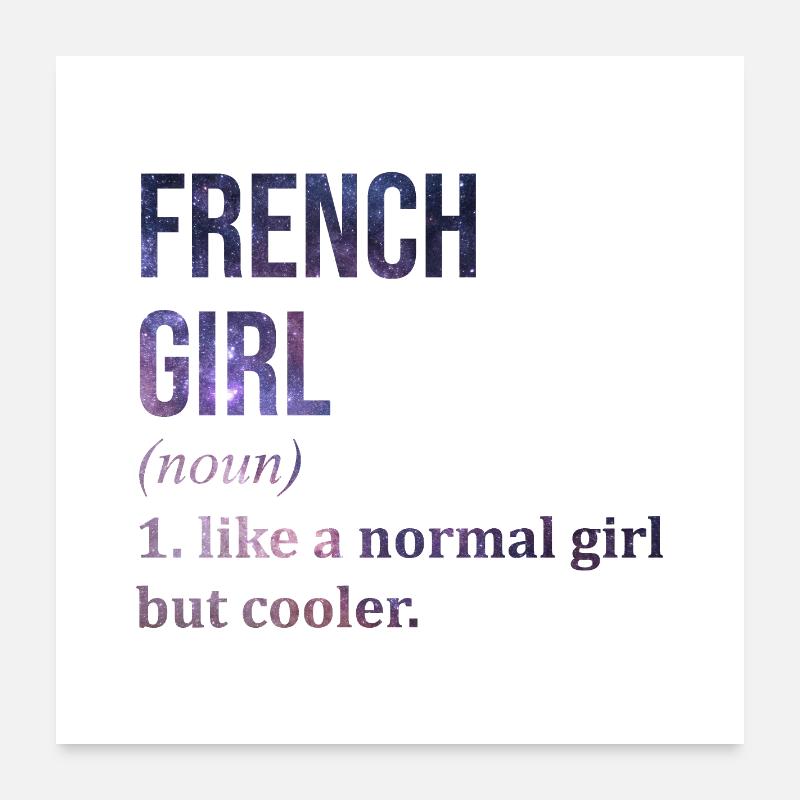 Français Poster 60 x 60 cm