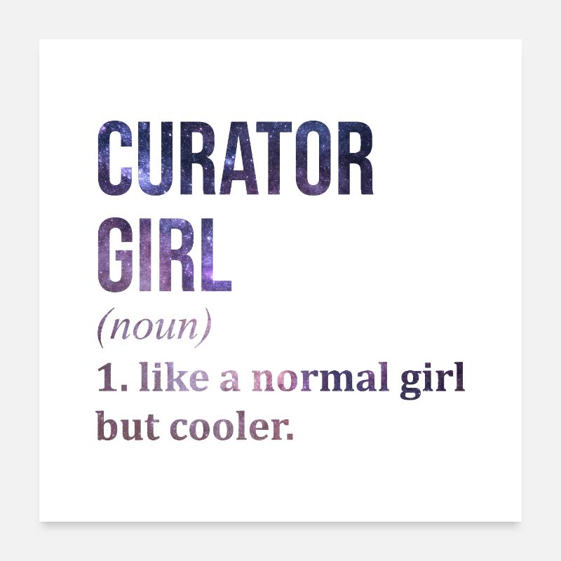 Kurator Poster 60x60 cm