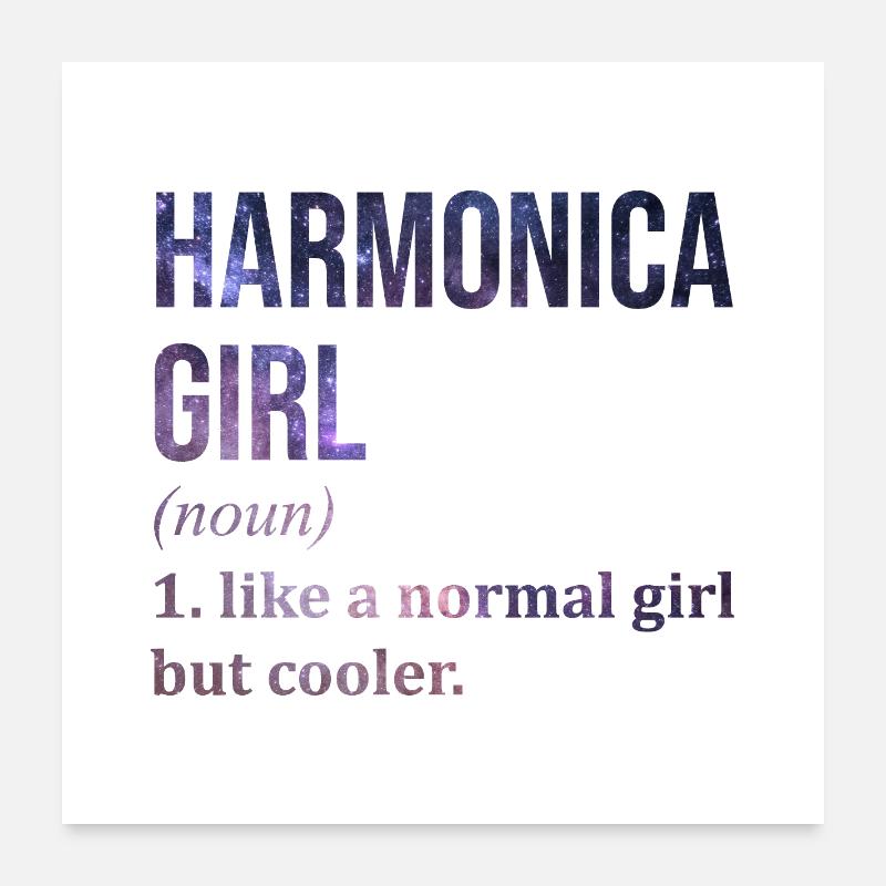 harmonica Poster 60 x 60 cm