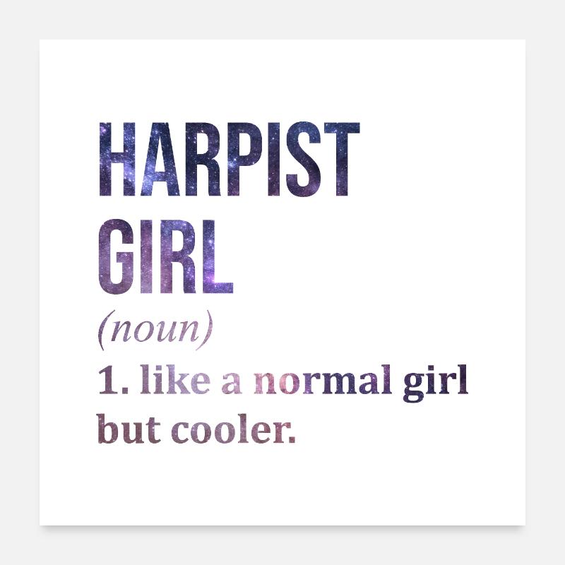 harpe Poster 60 x 60 cm
