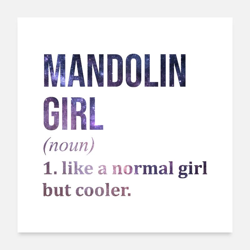 Mandoline Poster 60 x 60 cm