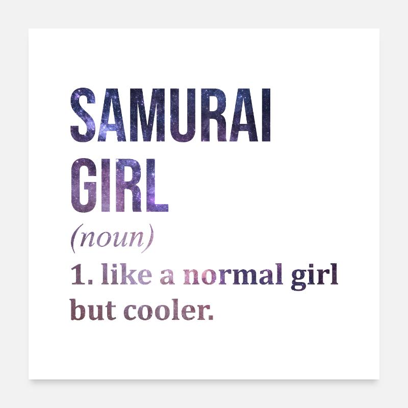 Samouraï Poster 60 x 60 cm