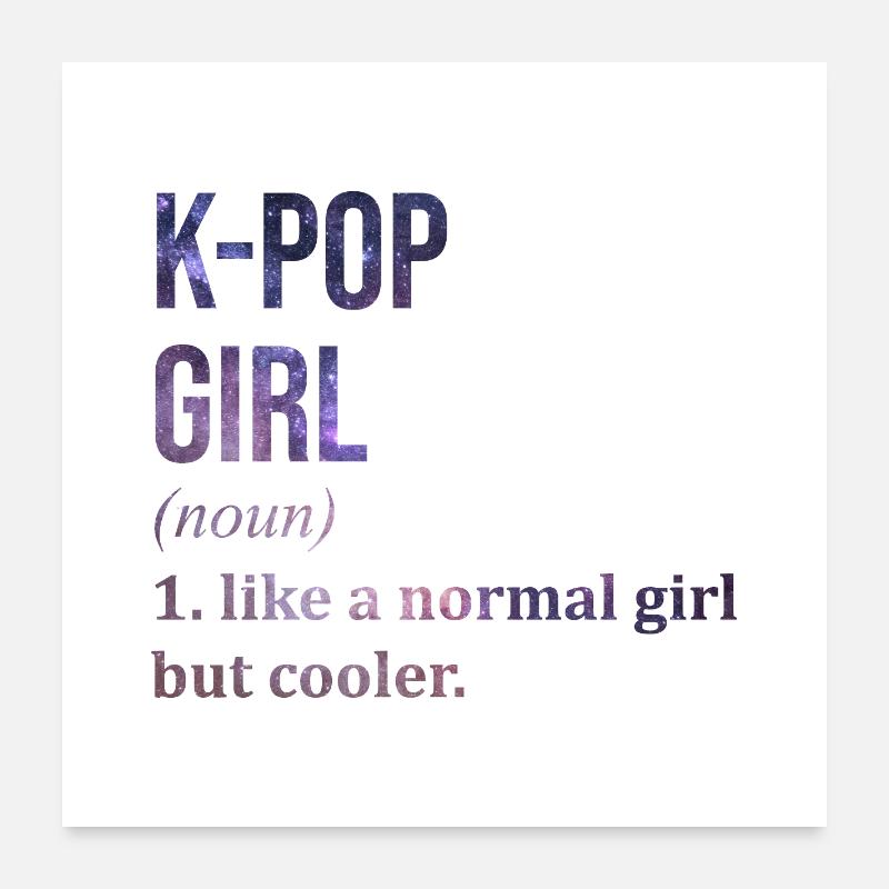 k pop Poster 60x60 cm