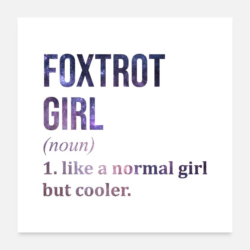 Fox-trot Poster 60 x 60 cm
