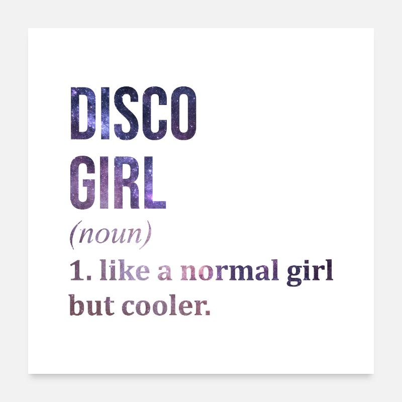 discothèque Poster 60 x 60 cm