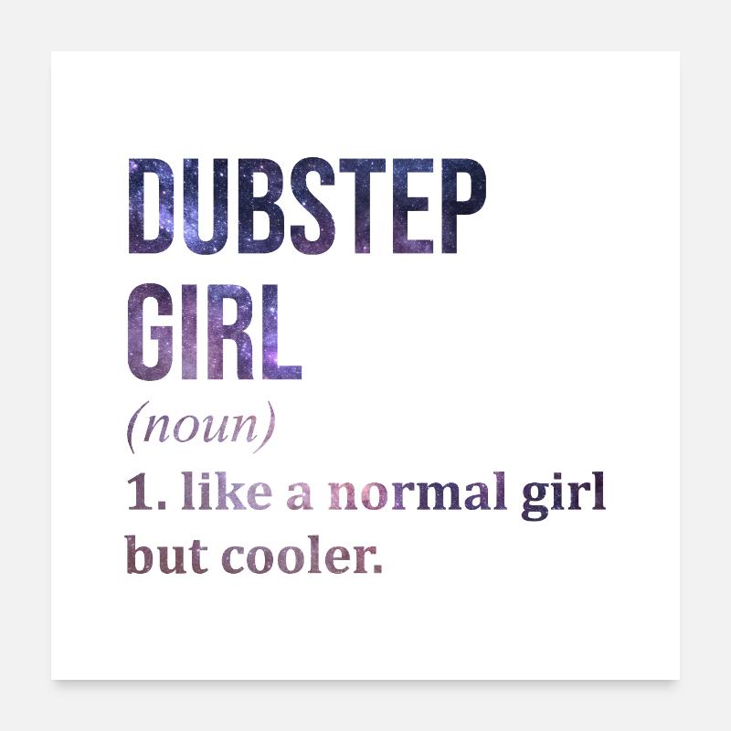 Dubstep Poster 60x60 cm