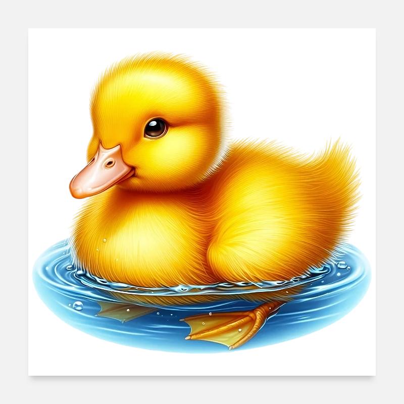 Duckling Duck Duck Duck Poster 24" x 24" (60x60 cm)