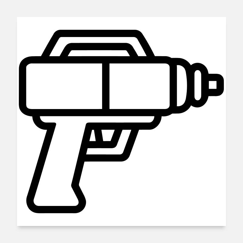 pistolet à eau Poster 60 x 60 cm