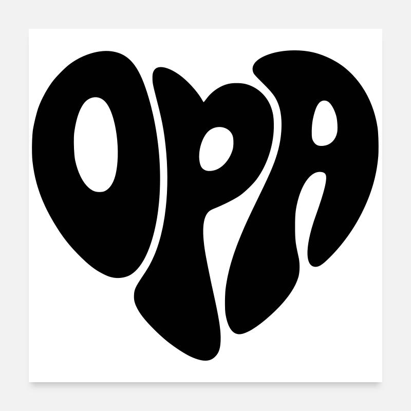 Opa Poster 60x60 cm