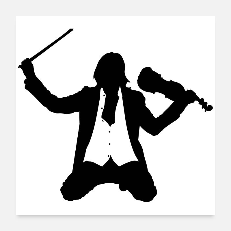 violinist Poster 24" x 24" (60x60 cm)