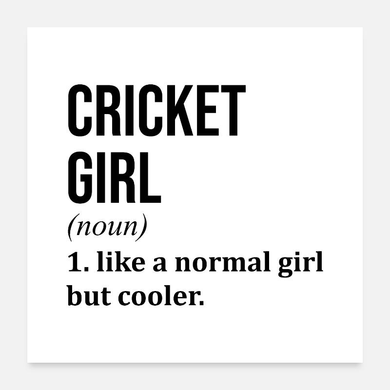 Kricket Poster 60x60 cm
