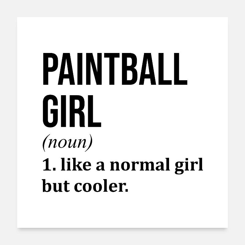 Paintball Poster 60 x 60 cm