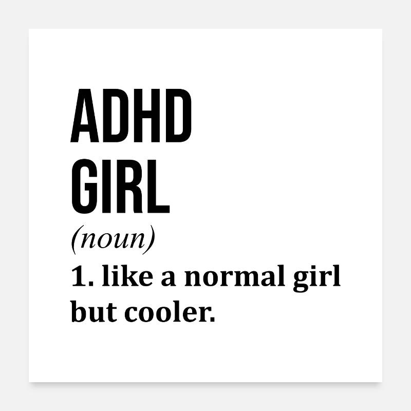 ADHD Poster 24" x 24" (60x60 cm)