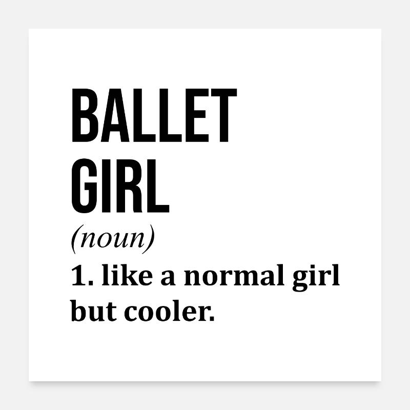 Ballett Poster 60x60 cm
