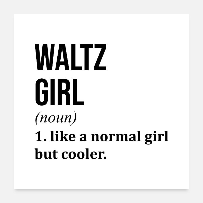 Walzer Poster 60x60 cm
