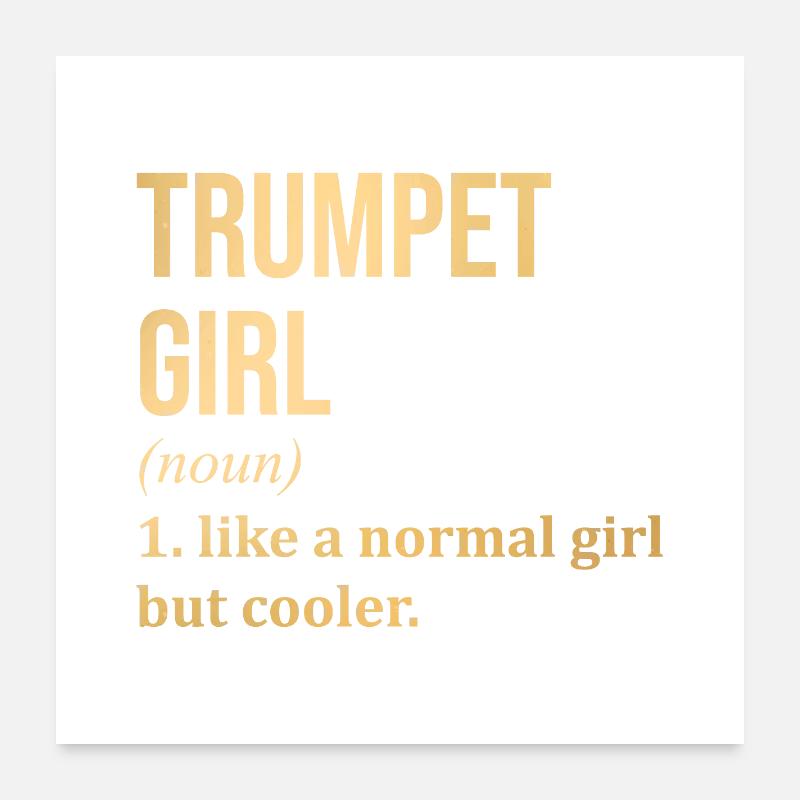 trompette Poster 60 x 60 cm