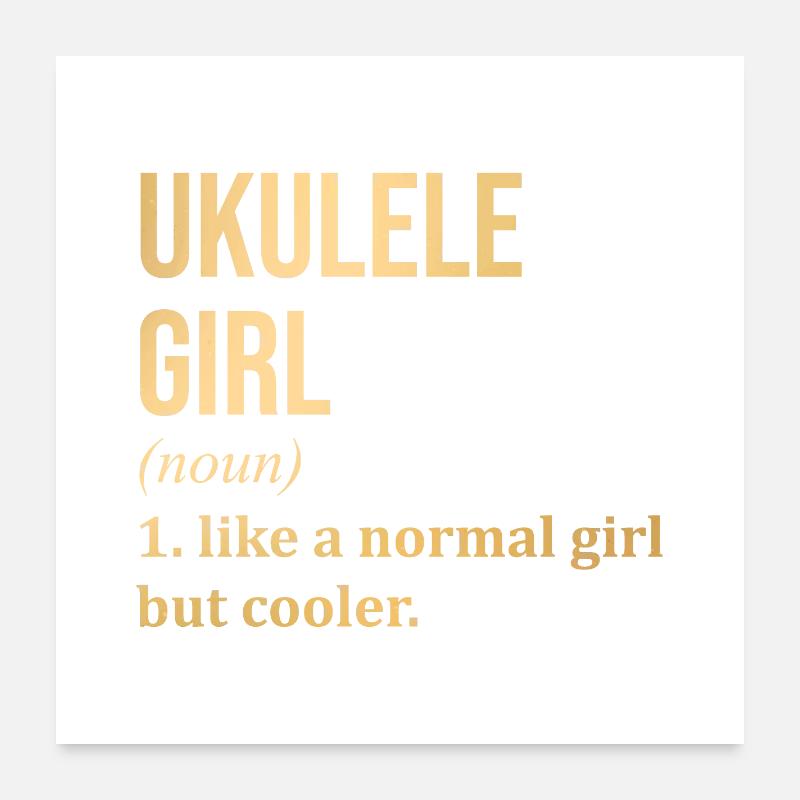 Ukulele Poster 60x60 cm