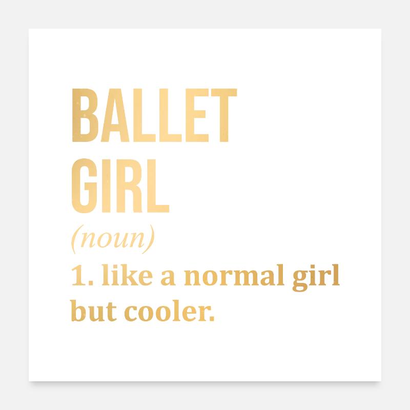 Ballett Poster 60x60 cm