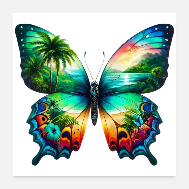 Butterfly Poster 24" x 24" (60x60 cm)