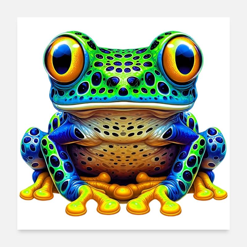 Frog Poster 24" x 24" (60x60 cm)