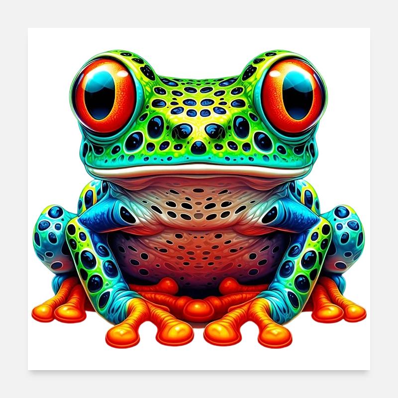 Frog Poster 24" x 24" (60x60 cm)