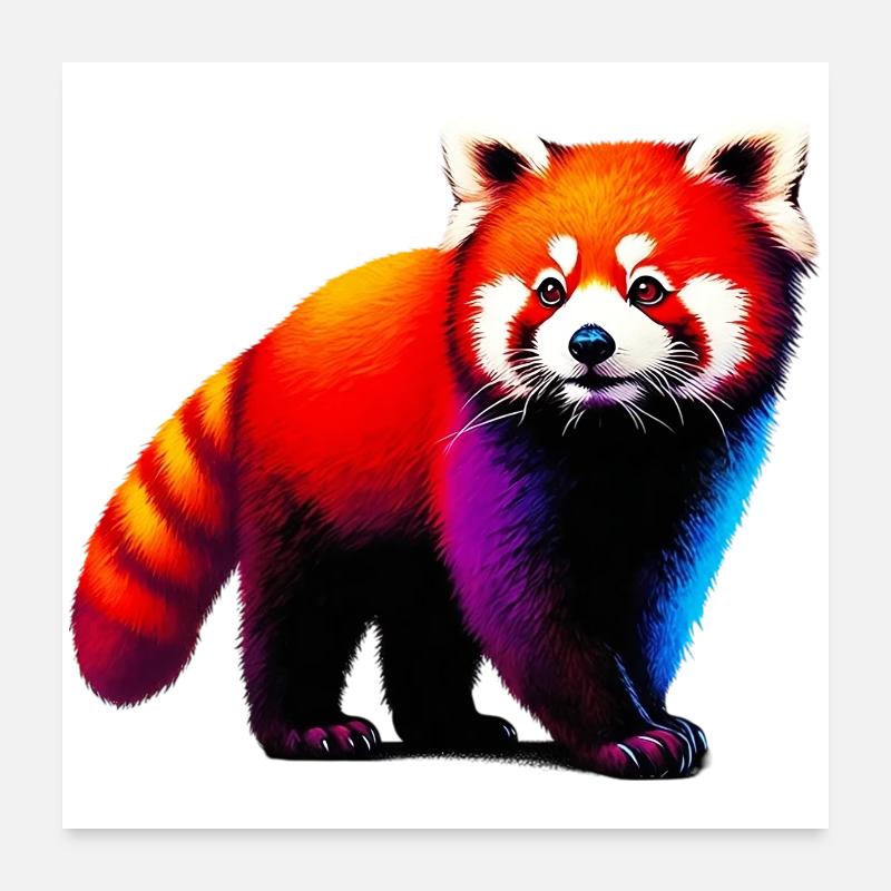 Red panda Poster 24" x 24" (60x60 cm)