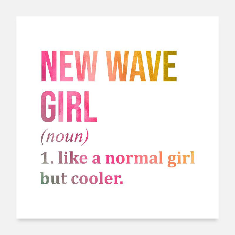 New Wave Poster 24" x 24" (60x60 cm)