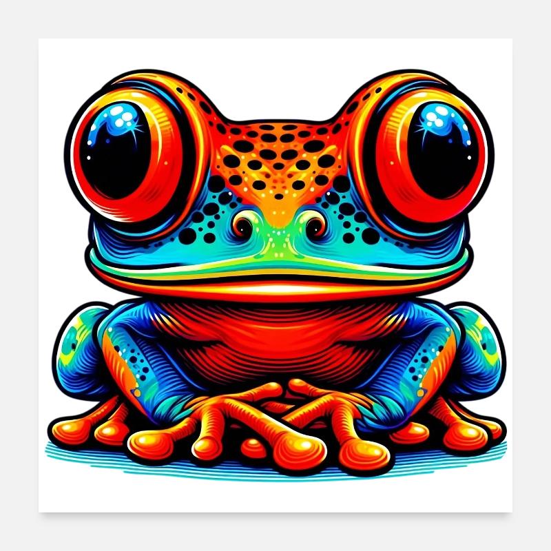 Frog Poster 24" x 24" (60x60 cm)