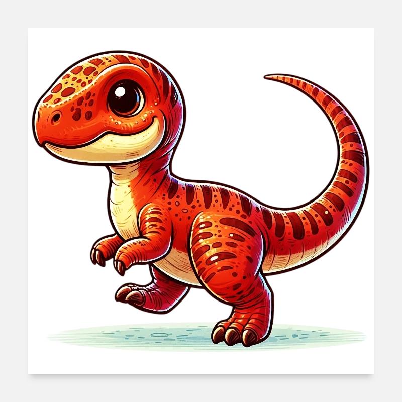 Dinosaure Poster 60 x 60 cm