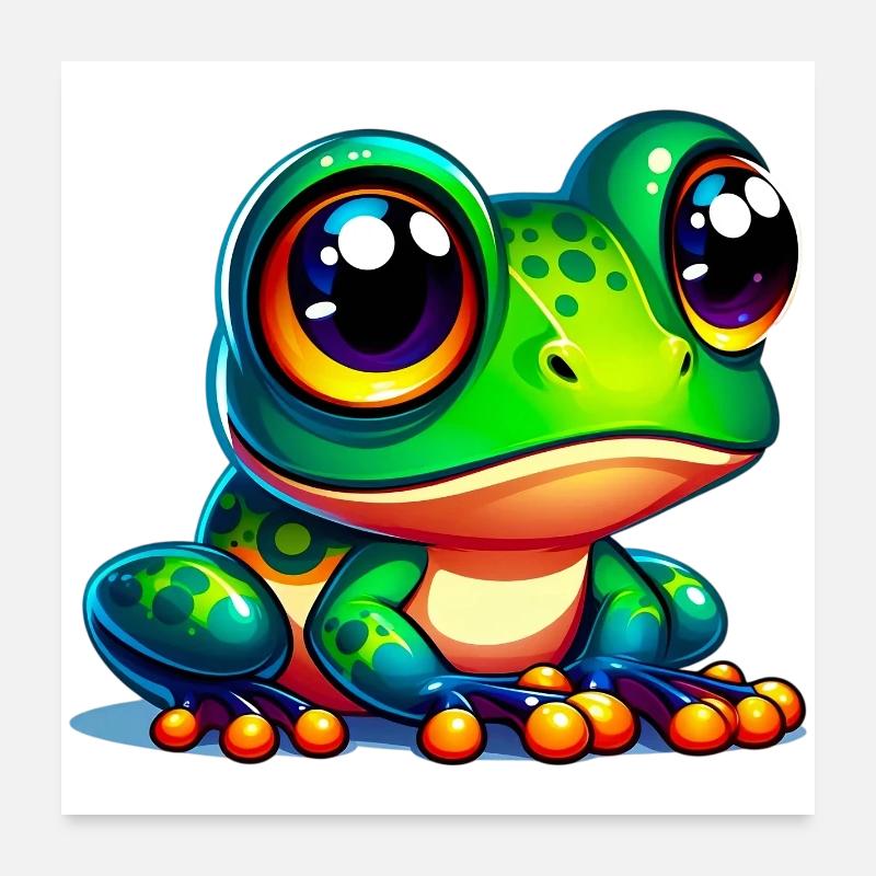 Frosch Poster 60x60 cm