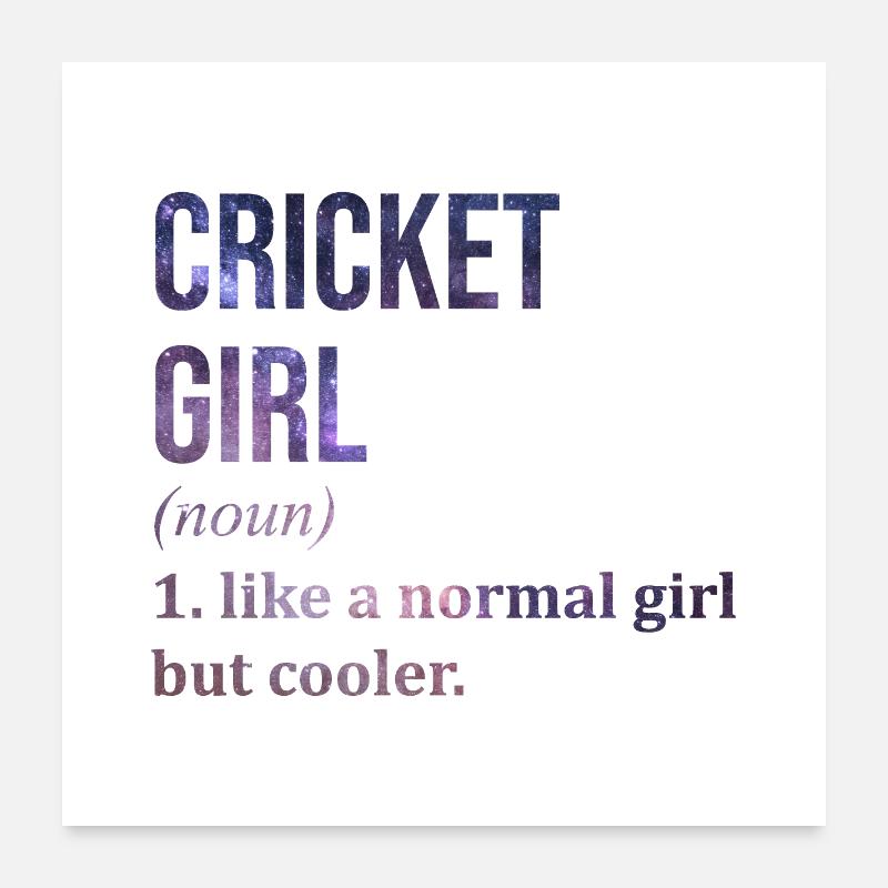 Cricket Poster 24" x 24" (60x60 cm)